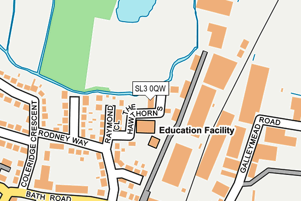 SL3 0QW map - OS OpenMap – Local (Ordnance Survey) SL3 0QW map - OS OpenMap – Local (Ordnance Survey)