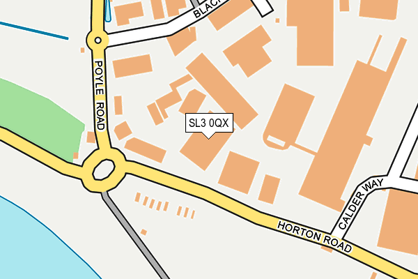 SL3 0QX map - OS OpenMap – Local (Ordnance Survey) SL3 0QX map - OS OpenMap – Local (Ordnance Survey)