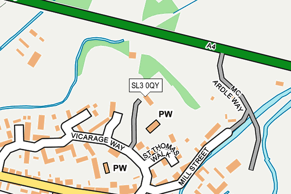 SL3 0QY map - OS OpenMap – Local (Ordnance Survey) SL3 0QY map - OS OpenMap – Local (Ordnance Survey)