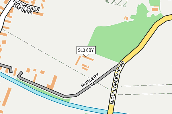 SL3 6BY map - OS OpenMap – Local (Ordnance Survey) SL3 6BY map - OS OpenMap – Local (Ordnance Survey)