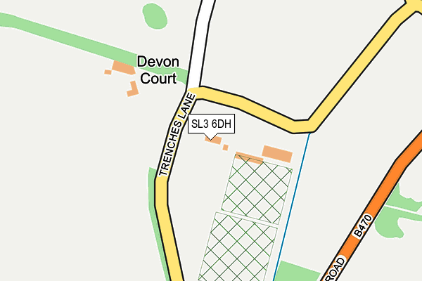 SL3 6DH map - OS OpenMap – Local (Ordnance Survey) SL3 6DH map - OS OpenMap – Local (Ordnance Survey)