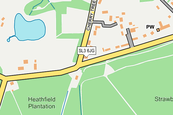 SL3 6JG map - OS OpenMap – Local (Ordnance Survey) SL3 6JG map - OS OpenMap – Local (Ordnance Survey)