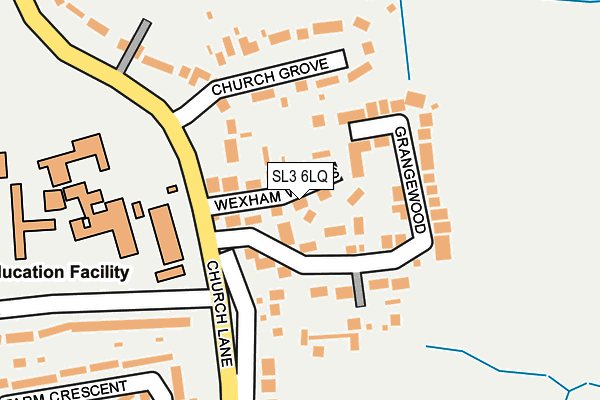 SL3 6LQ map - OS OpenMap – Local (Ordnance Survey) SL3 6LQ map - OS OpenMap – Local (Ordnance Survey)
