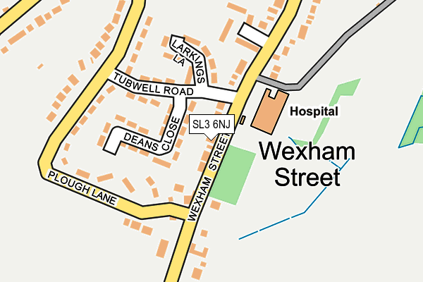 SL3 6NJ map - OS OpenMap – Local (Ordnance Survey) SL3 6NJ map - OS OpenMap – Local (Ordnance Survey)