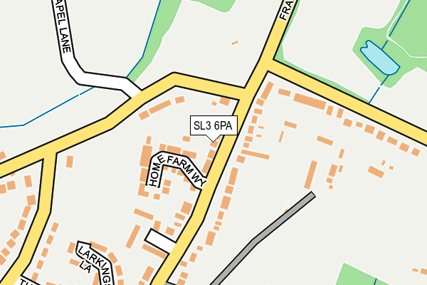 SL3 6PA map - OS OpenMap – Local (Ordnance Survey) SL3 6PA map - OS OpenMap – Local (Ordnance Survey)