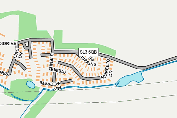 SL3 6QB map - OS OpenMap – Local (Ordnance Survey) SL3 6QB map - OS OpenMap – Local (Ordnance Survey)