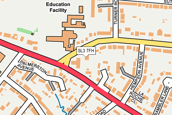 SL3 7FH map - OS OpenMap – Local (Ordnance Survey) SL3 7FH map - OS OpenMap – Local (Ordnance Survey)