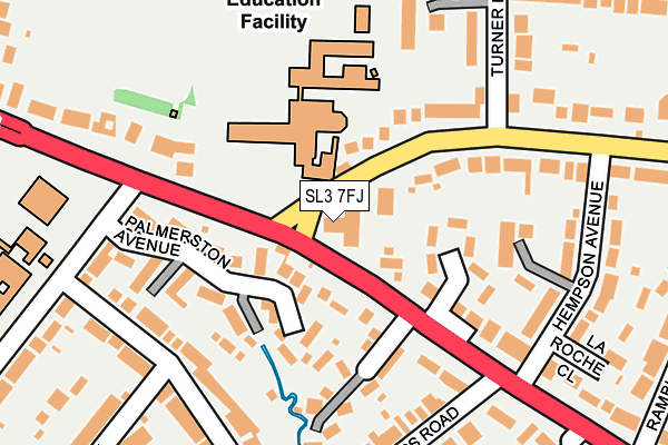SL3 7FJ map - OS OpenMap – Local (Ordnance Survey) SL3 7FJ map - OS OpenMap – Local (Ordnance Survey)
