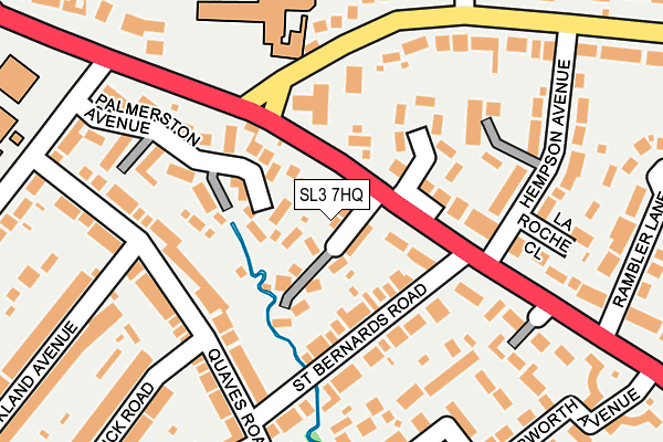SL3 7HQ map - OS OpenMap – Local (Ordnance Survey) SL3 7HQ map - OS OpenMap – Local (Ordnance Survey)