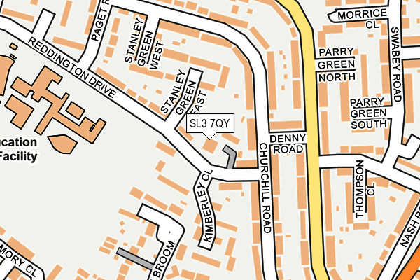 SL3 7QY map - OS OpenMap – Local (Ordnance Survey) SL3 7QY map - OS OpenMap – Local (Ordnance Survey)