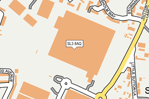 SL3 8AQ map - OS OpenMap – Local (Ordnance Survey) SL3 8AQ map - OS OpenMap – Local (Ordnance Survey)