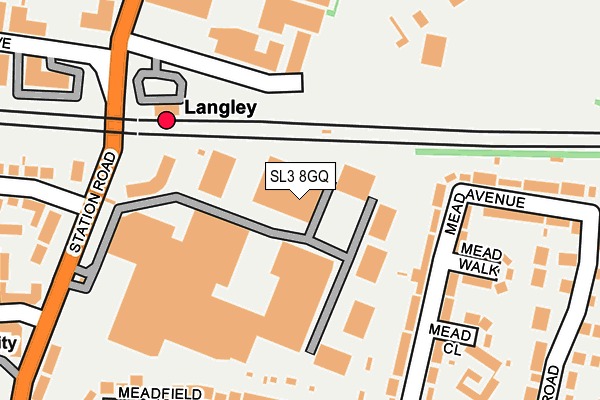 SL3 8GQ map - OS OpenMap – Local (Ordnance Survey) SL3 8GQ map - OS OpenMap – Local (Ordnance Survey)