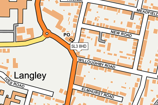 SL3 8HD map - OS OpenMap – Local (Ordnance Survey) SL3 8HD map - OS OpenMap – Local (Ordnance Survey)