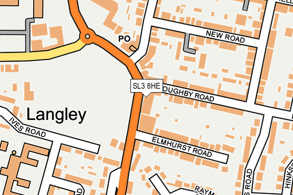 SL3 8HE map - OS OpenMap – Local (Ordnance Survey) SL3 8HE map - OS OpenMap – Local (Ordnance Survey)