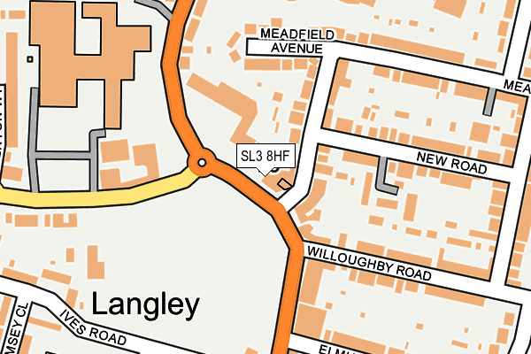 SL3 8HF map - OS OpenMap – Local (Ordnance Survey) SL3 8HF map - OS OpenMap – Local (Ordnance Survey)