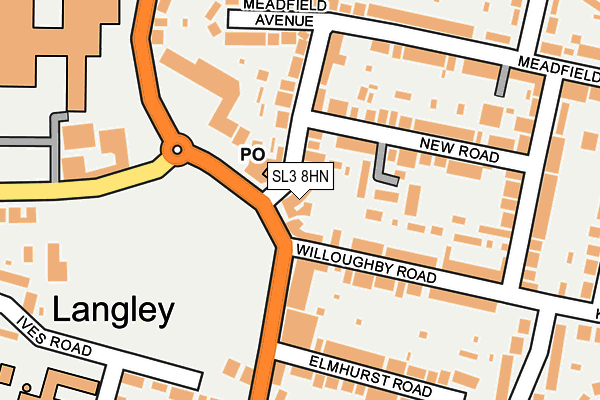 SL3 8HN map - OS OpenMap – Local (Ordnance Survey) SL3 8HN map - OS OpenMap – Local (Ordnance Survey)