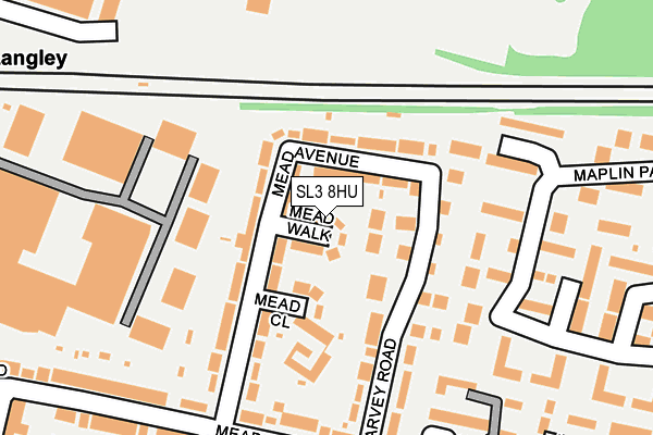 SL3 8HU map - OS OpenMap – Local (Ordnance Survey) SL3 8HU map - OS OpenMap – Local (Ordnance Survey)