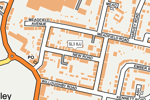 SL3 8JJ map - OS OpenMap – Local (Ordnance Survey) SL3 8JJ map - OS OpenMap – Local (Ordnance Survey)