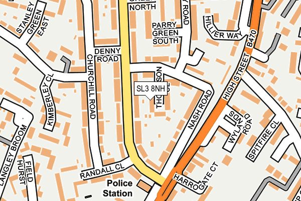 SL3 8NH map - OS OpenMap – Local (Ordnance Survey) SL3 8NH map - OS OpenMap – Local (Ordnance Survey)