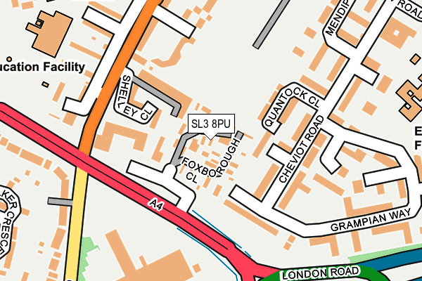 SL3 8PU map - OS OpenMap – Local (Ordnance Survey) SL3 8PU map - OS OpenMap – Local (Ordnance Survey)