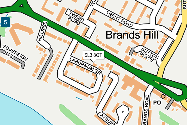 SL3 8QT map - OS OpenMap – Local (Ordnance Survey) SL3 8QT map - OS OpenMap – Local (Ordnance Survey)