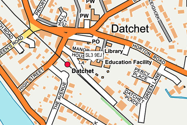 SL3 9EJ map - OS OpenMap – Local (Ordnance Survey) SL3 9EJ map - OS OpenMap – Local (Ordnance Survey)