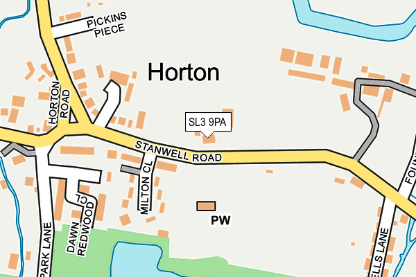 SL3 9PA map - OS OpenMap – Local (Ordnance Survey) SL3 9PA map - OS OpenMap – Local (Ordnance Survey)