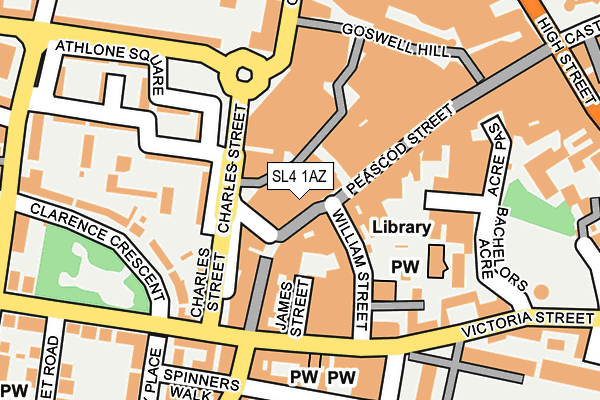 SL4 1AZ map - OS OpenMap – Local (Ordnance Survey) SL4 1AZ map - OS OpenMap – Local (Ordnance Survey)