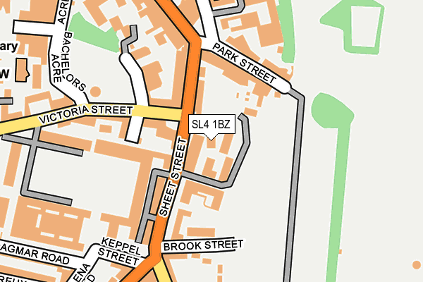 SL4 1BZ map - OS OpenMap – Local (Ordnance Survey) SL4 1BZ map - OS OpenMap – Local (Ordnance Survey)