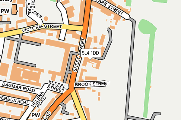 SL4 1DD map - OS OpenMap – Local (Ordnance Survey) SL4 1DD map - OS OpenMap – Local (Ordnance Survey)