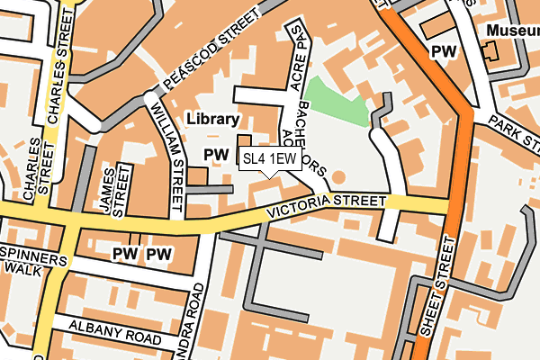 SL4 1EW map - OS OpenMap – Local (Ordnance Survey) SL4 1EW map - OS OpenMap – Local (Ordnance Survey)