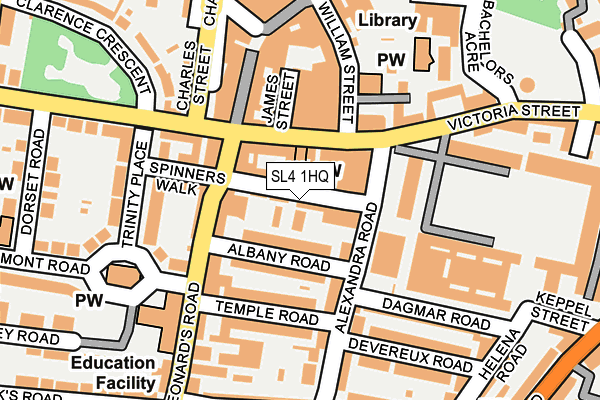 SL4 1HQ map - OS OpenMap – Local (Ordnance Survey) SL4 1HQ map - OS OpenMap – Local (Ordnance Survey)