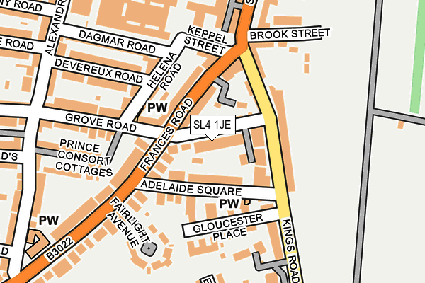 SL4 1JE map - OS OpenMap – Local (Ordnance Survey) SL4 1JE map - OS OpenMap – Local (Ordnance Survey)