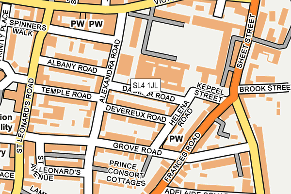 SL4 1JL map - OS OpenMap – Local (Ordnance Survey) SL4 1JL map - OS OpenMap – Local (Ordnance Survey)