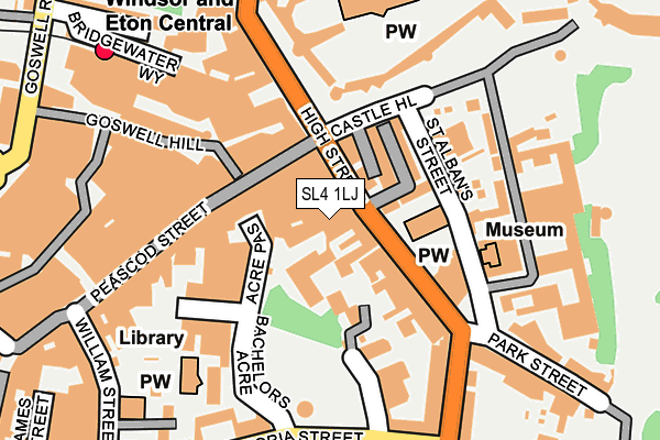 SL4 1LJ map - OS OpenMap – Local (Ordnance Survey) SL4 1LJ map - OS OpenMap – Local (Ordnance Survey)