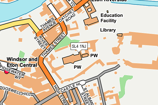SL4 1NJ map - OS OpenMap – Local (Ordnance Survey) SL4 1NJ map - OS OpenMap – Local (Ordnance Survey)