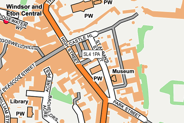 SL4 1PA map - OS OpenMap – Local (Ordnance Survey) SL4 1PA map - OS OpenMap – Local (Ordnance Survey)