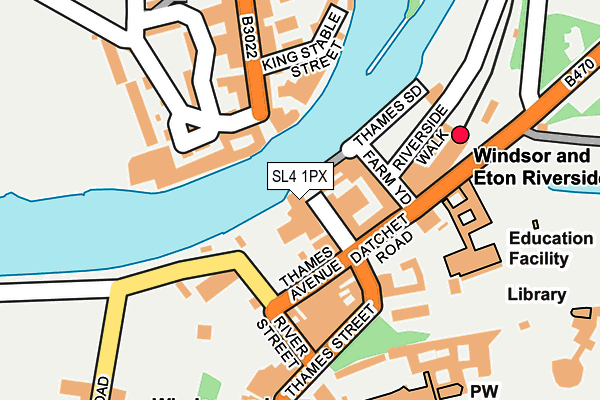 SL4 1PX map - OS OpenMap – Local (Ordnance Survey) SL4 1PX map - OS OpenMap – Local (Ordnance Survey)