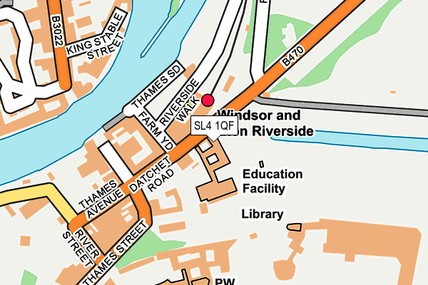 SL4 1QF map - OS OpenMap – Local (Ordnance Survey) SL4 1QF map - OS OpenMap – Local (Ordnance Survey)