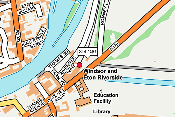 SL4 1QG map - OS OpenMap – Local (Ordnance Survey) SL4 1QG map - OS OpenMap – Local (Ordnance Survey)
