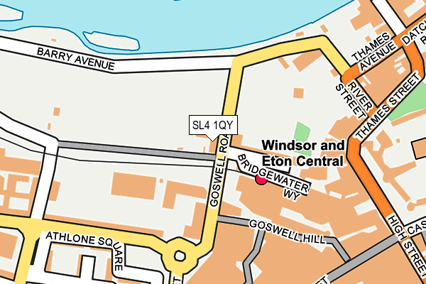 SL4 1QY map - OS OpenMap – Local (Ordnance Survey) SL4 1QY map - OS OpenMap – Local (Ordnance Survey)