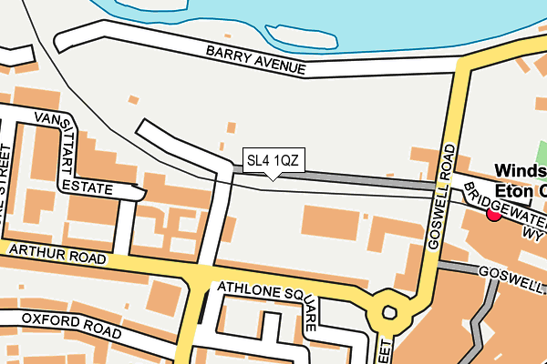 SL4 1QZ map - OS OpenMap – Local (Ordnance Survey) SL4 1QZ map - OS OpenMap – Local (Ordnance Survey)
