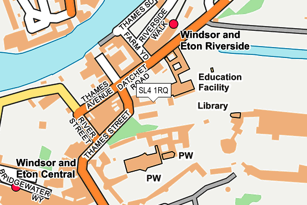 SL4 1RQ map - OS OpenMap – Local (Ordnance Survey) SL4 1RQ map - OS OpenMap – Local (Ordnance Survey)