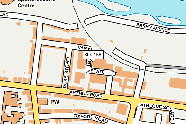 SL4 1SB map - OS OpenMap – Local (Ordnance Survey) SL4 1SB map - OS OpenMap – Local (Ordnance Survey)