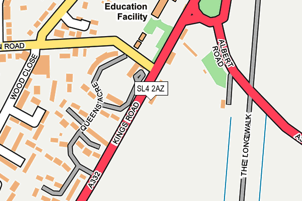SL4 2AZ map - OS OpenMap – Local (Ordnance Survey) SL4 2AZ map - OS OpenMap – Local (Ordnance Survey)