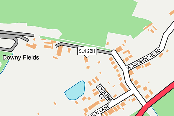 SL4 2BH map - OS OpenMap – Local (Ordnance Survey) SL4 2BH map - OS OpenMap – Local (Ordnance Survey)