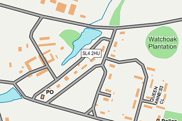 SL4 2HU map - OS OpenMap – Local (Ordnance Survey) SL4 2HU map - OS OpenMap – Local (Ordnance Survey)