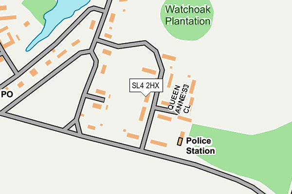 SL4 2HX map - OS OpenMap – Local (Ordnance Survey) SL4 2HX map - OS OpenMap – Local (Ordnance Survey)