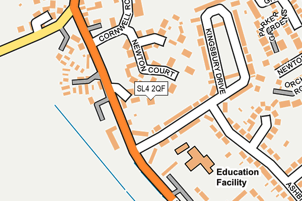 SL4 2QF map - OS OpenMap – Local (Ordnance Survey) SL4 2QF map - OS OpenMap – Local (Ordnance Survey)