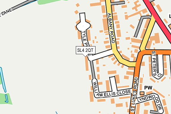 SL4 2QT map - OS OpenMap – Local (Ordnance Survey) SL4 2QT map - OS OpenMap – Local (Ordnance Survey)